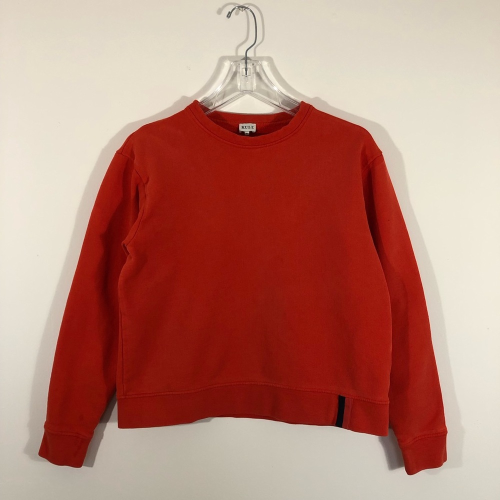 Kule Raleigh Pullover Sweatshirt Orange Red